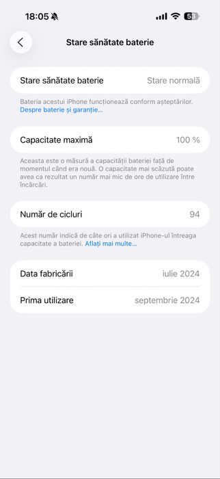 Vând iPhone 16 Pro Max 256GB – Desert Titanium
