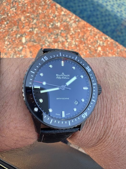 Blancpain Batyscaphe 43mm Black Ceramic