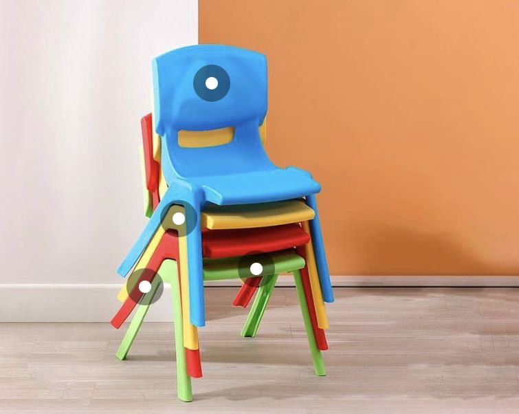 Стулья стульчик детский 24см  высокопрочный пластик