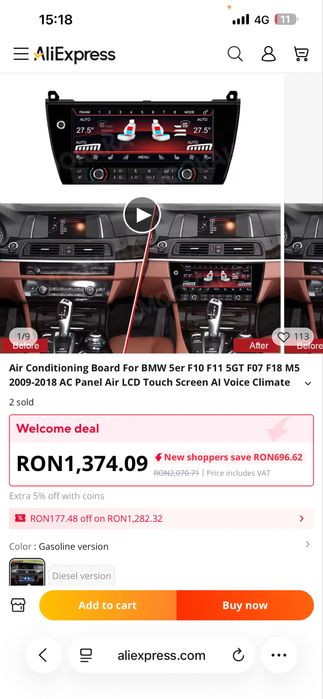 Display clima digital