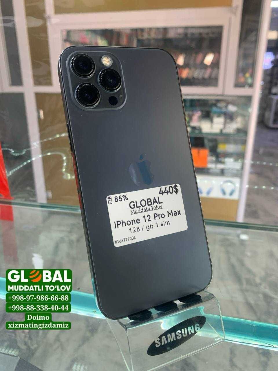 12 Pro Max 128 85 Variyantga 12 oygacha