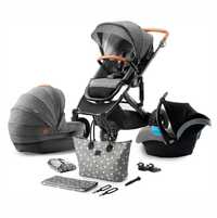 Коляска 3 в 2 kinderkraft prime grey