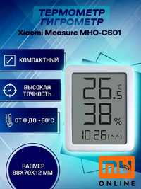 Метеостанция 3в1 Xiaomi Miaomiaoce LCD, термометр + гигрометр + часы