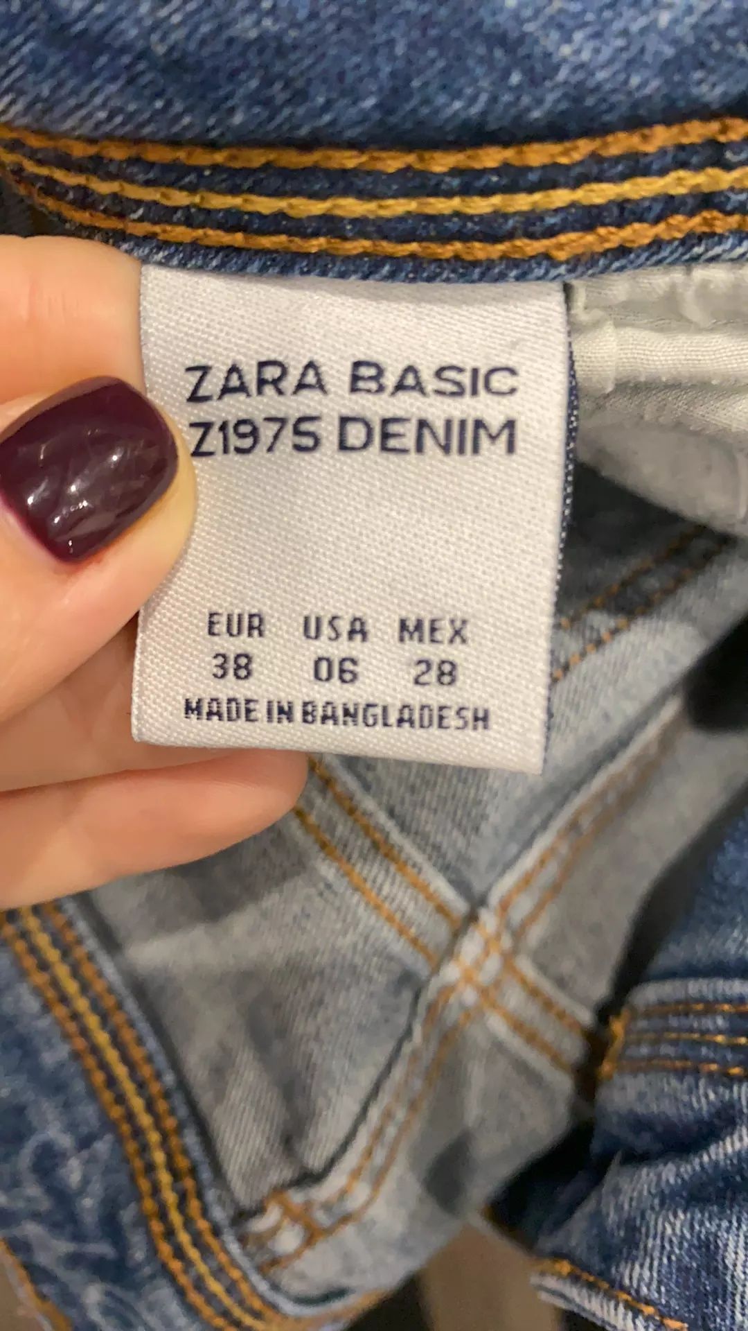 Blugi de dama, Zara