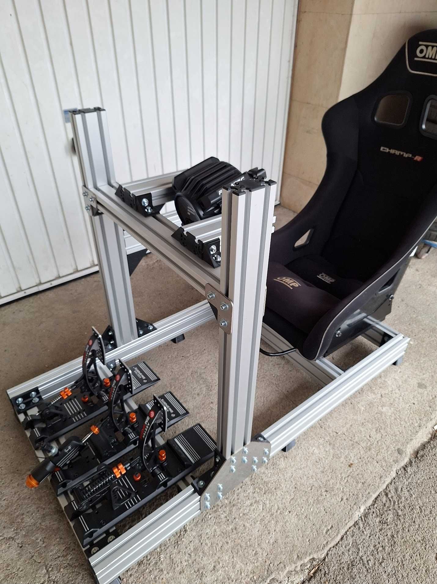 Simracing cockpit, монитор стойка, аксесоари