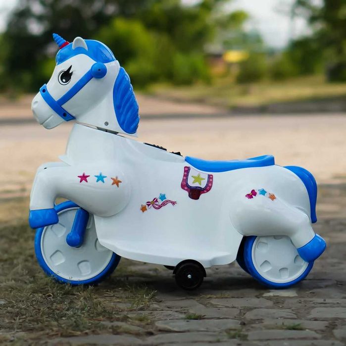 Tricicleta electrica pentru copii, Kinderauto Poney 40W 6V Blue