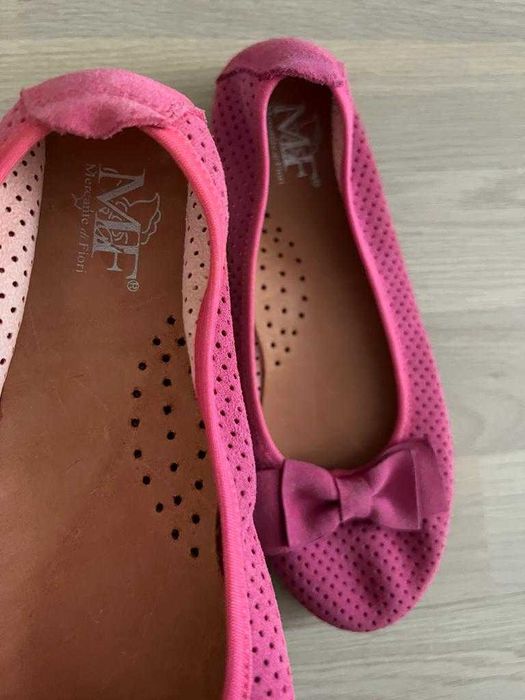 нови испански обувки от естествен велур и естествена кожа, номер 36