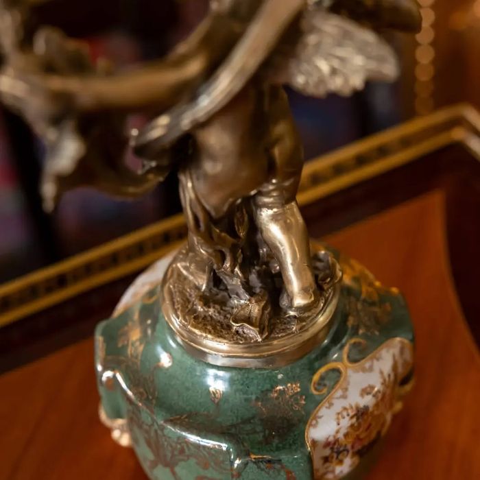 Set două sfeșnice cu îngerași