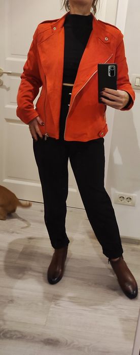 Geaca culoare vibranta, Viventy,  material fin, mărime M-L