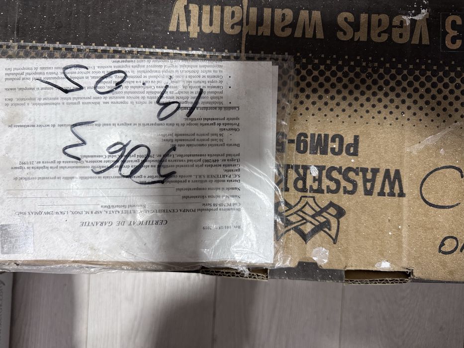 Vand hidrofor wasserkonig PCM9-58 nou