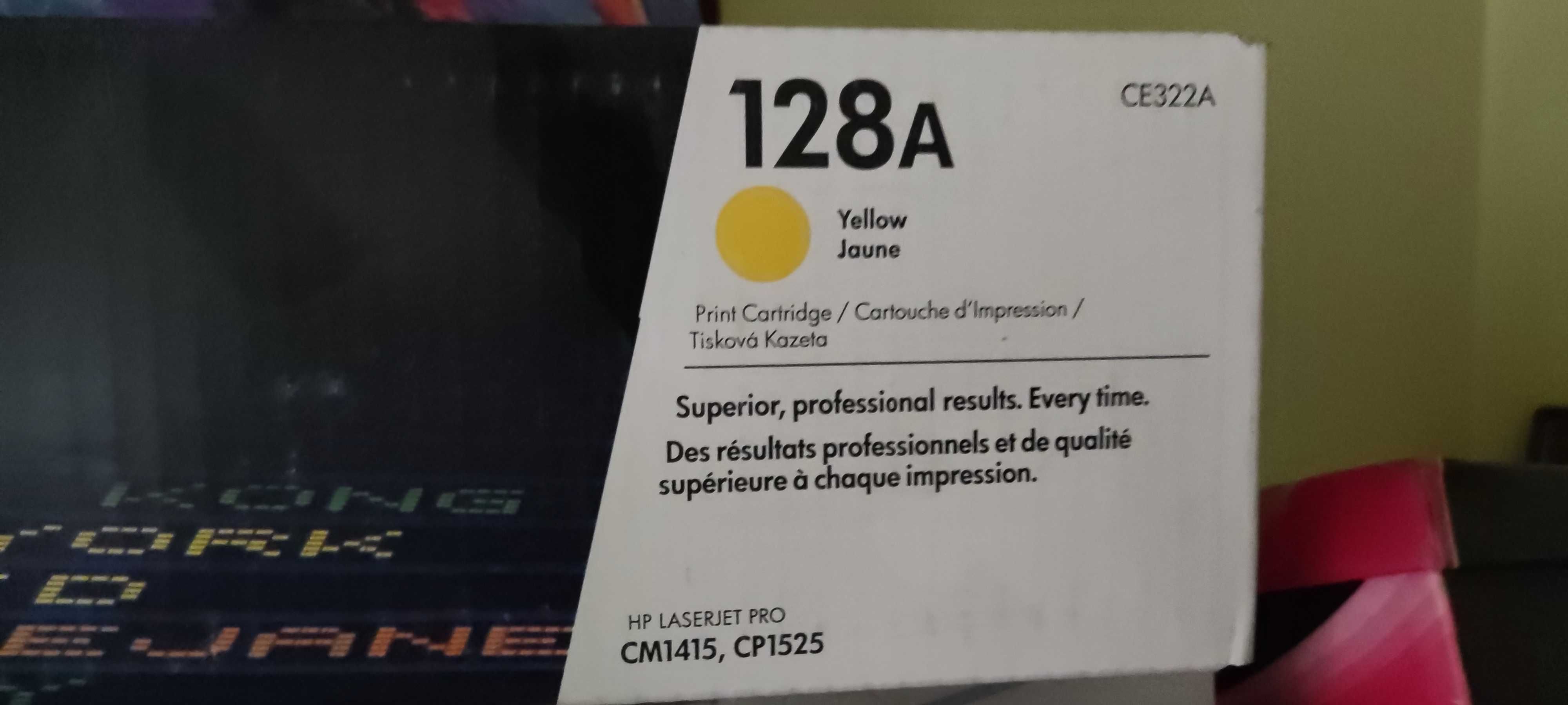 Картридж жёлтый 128A(лазерный тонер)