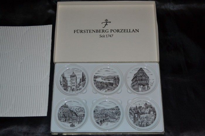 SET - 6 Farfurii FURSTENBERG PORZELLAN - Seit 1747 - West Germany !