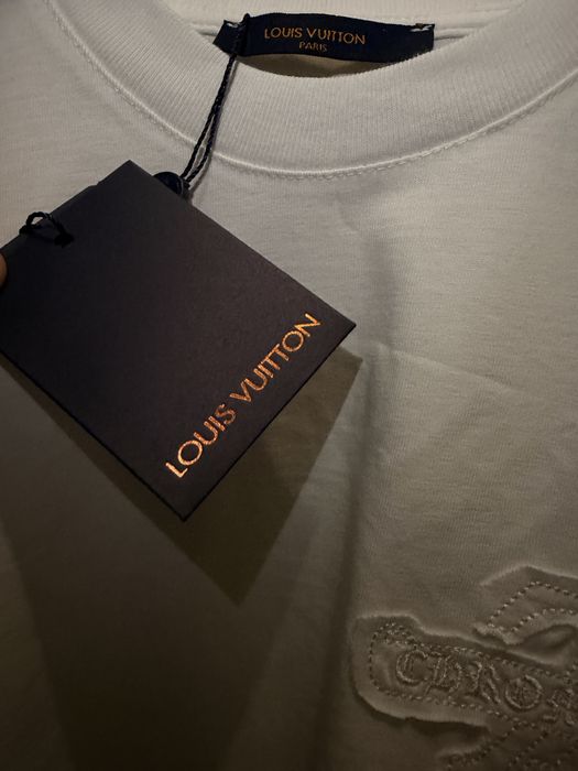 Louis Vuitton x Chrome Hearts тениска — бяла, размери S–XXL, нова