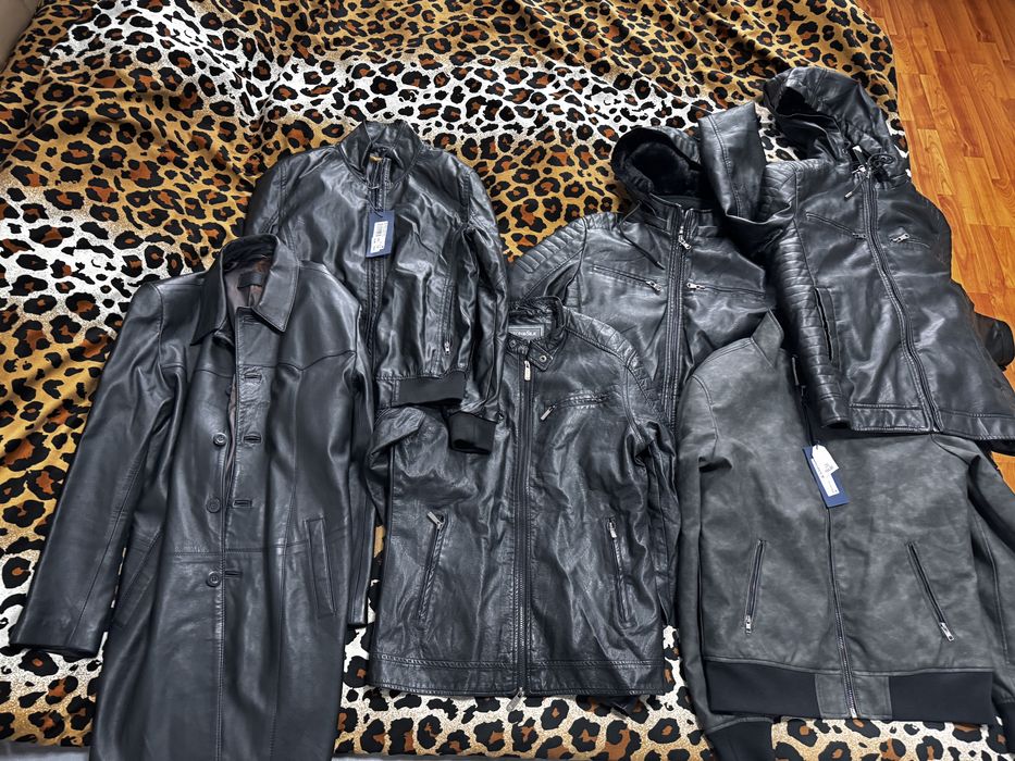 Geaca de piele primavara/toamna L