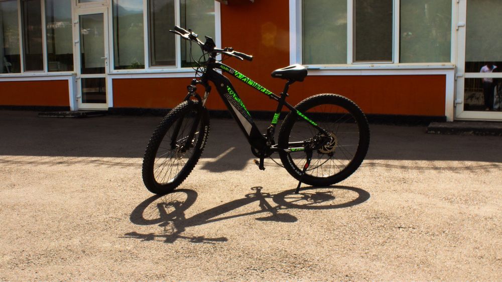 Электровелосипед Greenway 350w цвет Black/Green