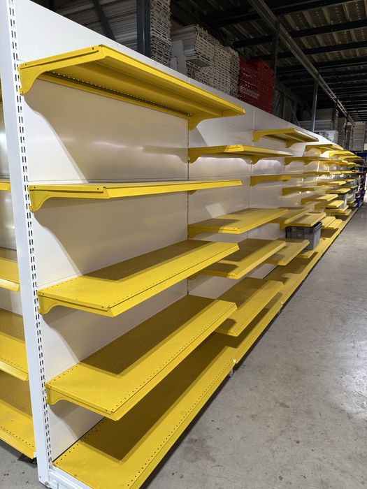 Vand Rafturi Metalice De Supermarket galbene