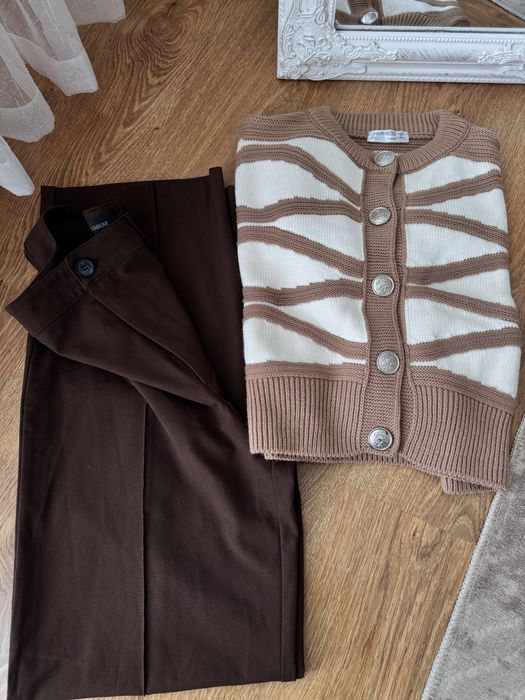 Кафяв панталон Pull and bear