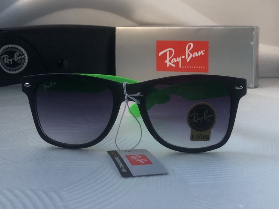 мъжки слънчеви очила сигнално зелени дръжки 2140