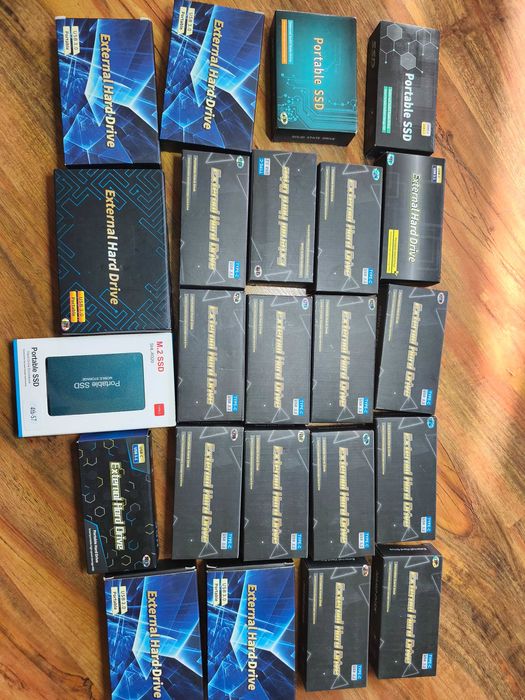 Нов, проверен 12TB преносим SSD външен твърд диск USB-C USB 3.1 ...