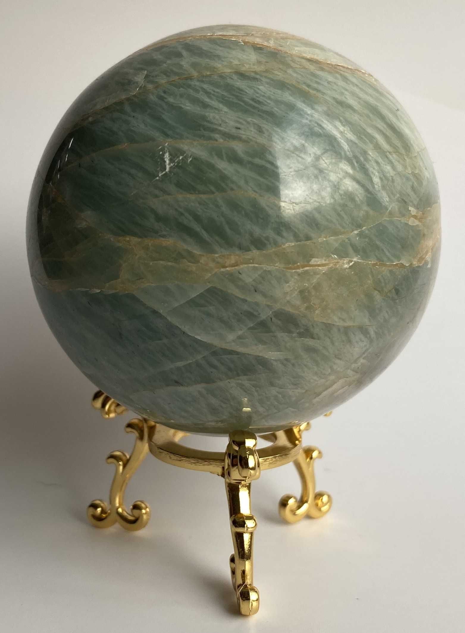 Cristale/Minerale - Piatra Lunii Verde - sfera piatra semipretioasa