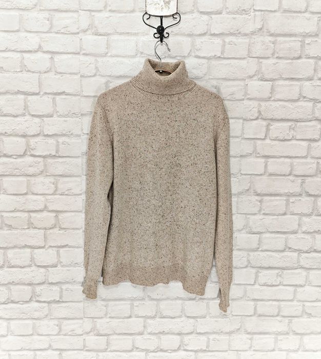 Burberry 100% Кашмирен мъжки пуловер с висока яка размер М