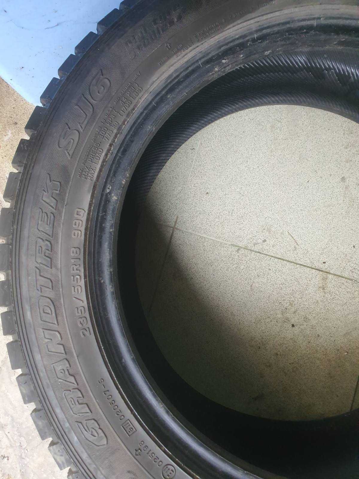 Dunlop Grandtrek sj6 235/55r18 99q DOT EU7C Z2721 4бр ЗИМНИ
