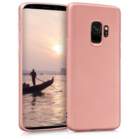 Husa pentru Samsung Galaxy S9 Plus, GloMax Perfect Fit, Rose-Gold