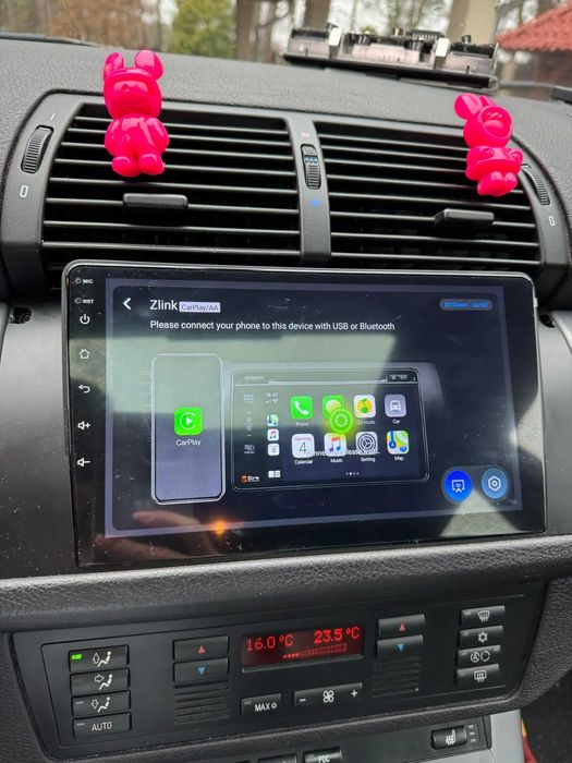 Navigatie GPS Android Dedicata BMW Seria 5 E39 X5 E53 - QLed CarPlay