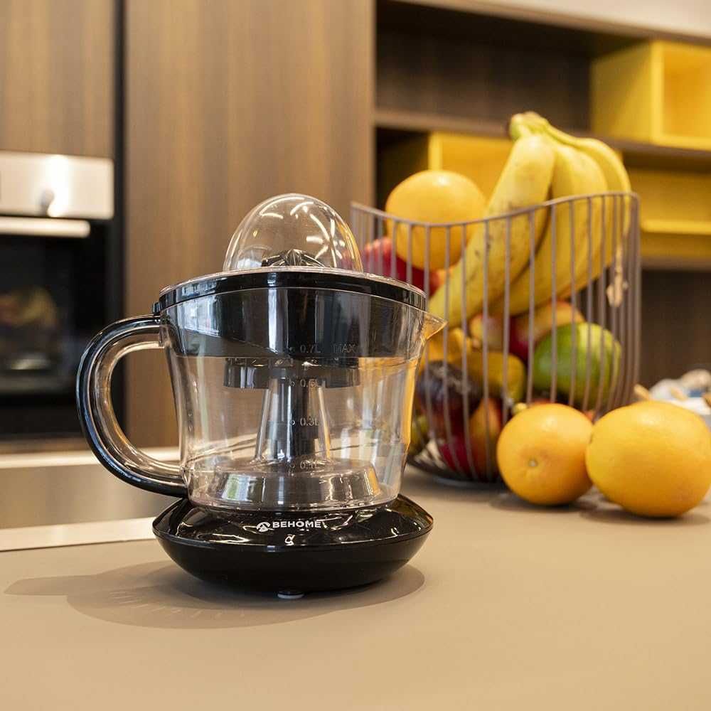 BEHOME JC700 Електрическа сокоизстисквачка, пластмаса, черна