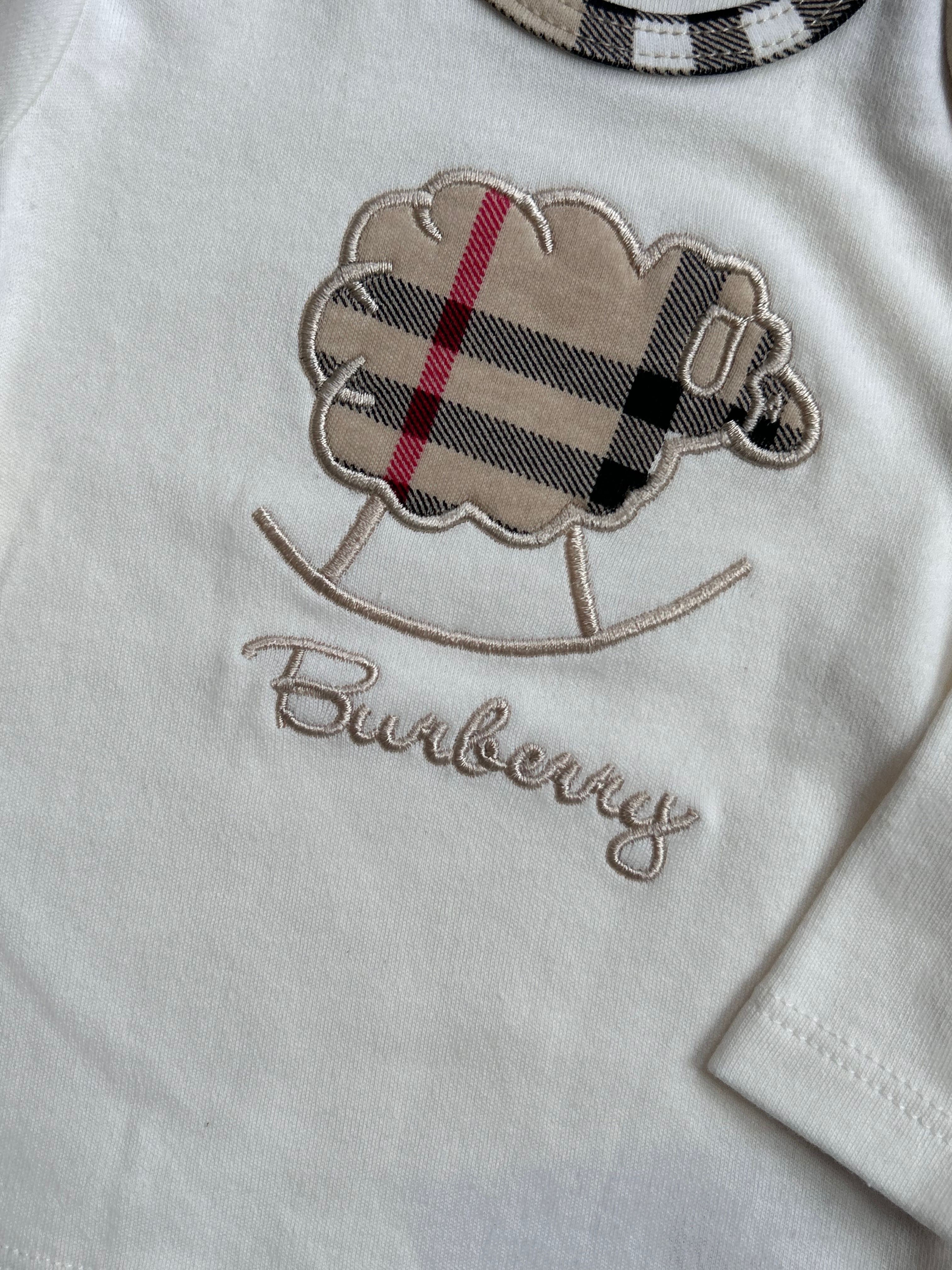 Burberry мека памучна блуза 6месеца