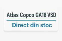 Compresor șurub Atlas Copco GA18 VSD – 18,5 kW | Consum redus
