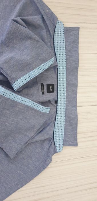 Hugo Boss Luka_2 Pique Cotton/Len Regular Fit/ L НОВО! ОРИГИНАЛНА Риза