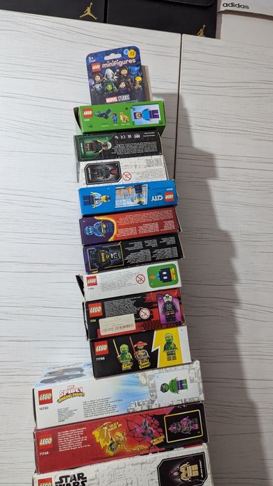 Colecție lego 63 seturi Star Wars Ninjago city minecraft Batman Marvel