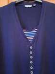 Bluza bleumarin cu aspect dublu mărimea 44