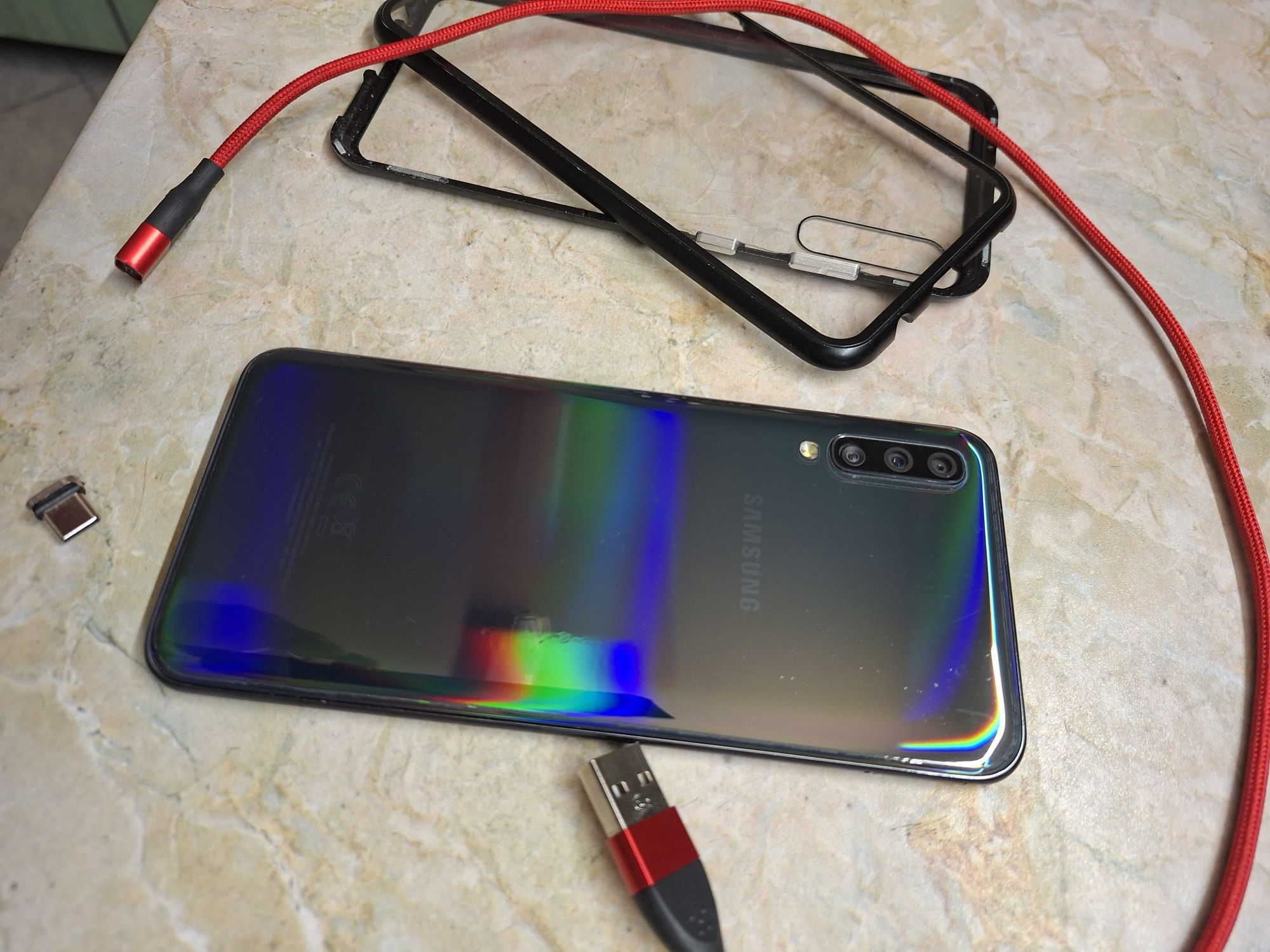 Smartphone Samsung A50 negru impecabil,ca nou