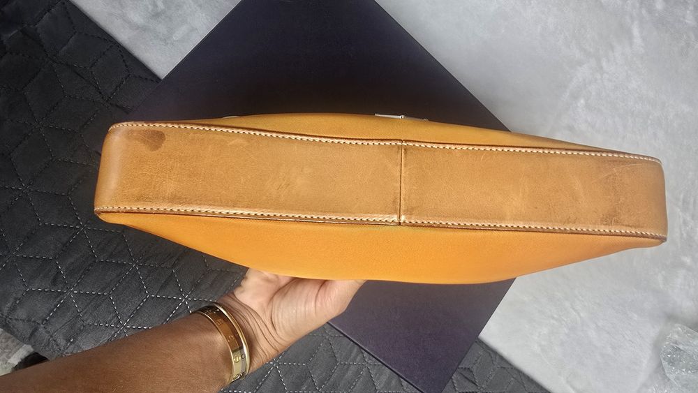 Geanta umar Prada Re-Edition 2000 cloth+piele,orange,impecabila,cutie.