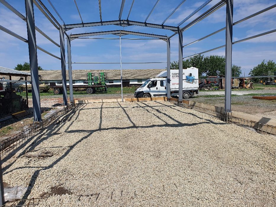 Hale 10x20m structuri metalice constructii garaj cereale agricole hală