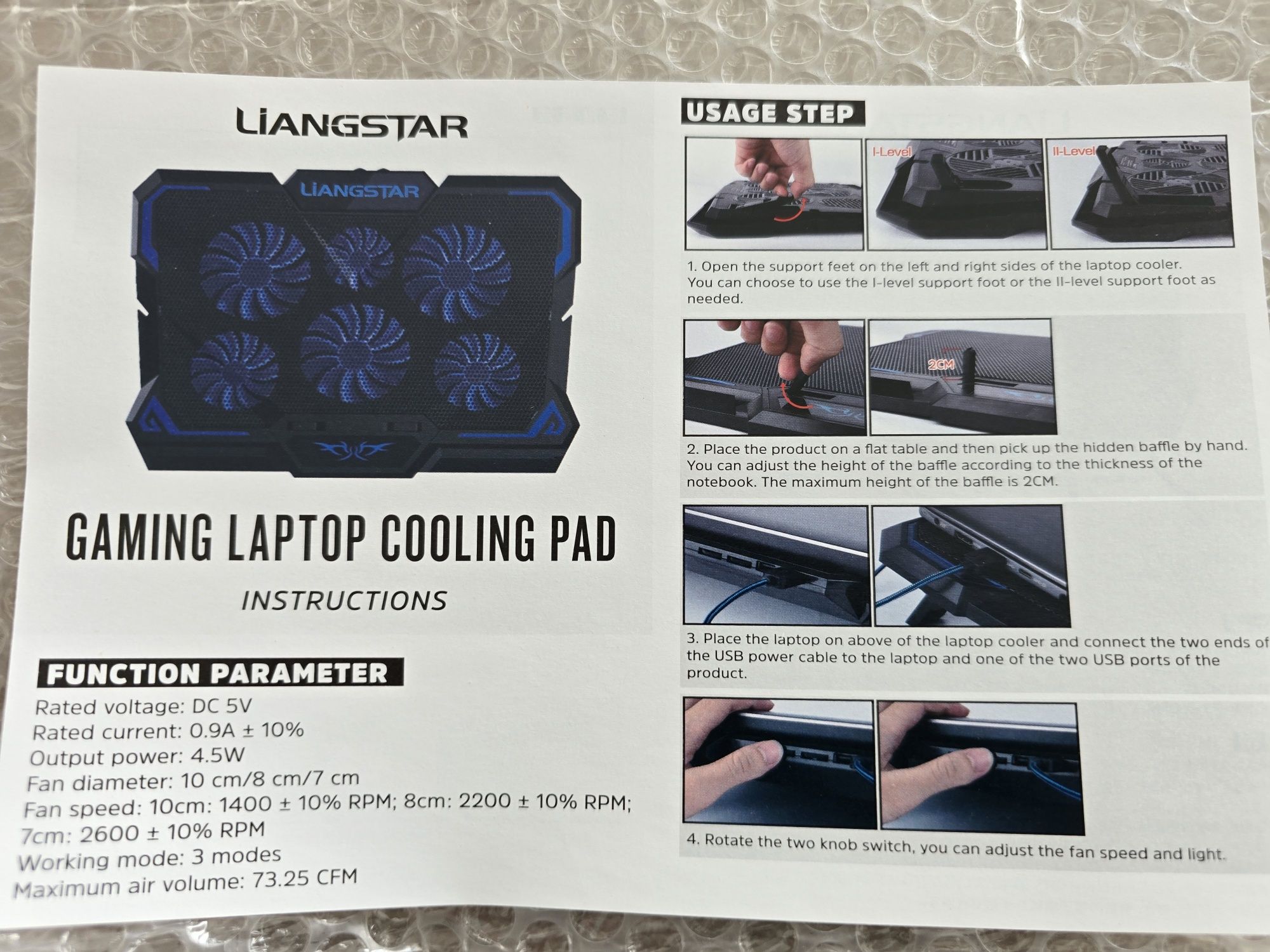 Cooler laptop cu 3 si cu 6 ventilatoare