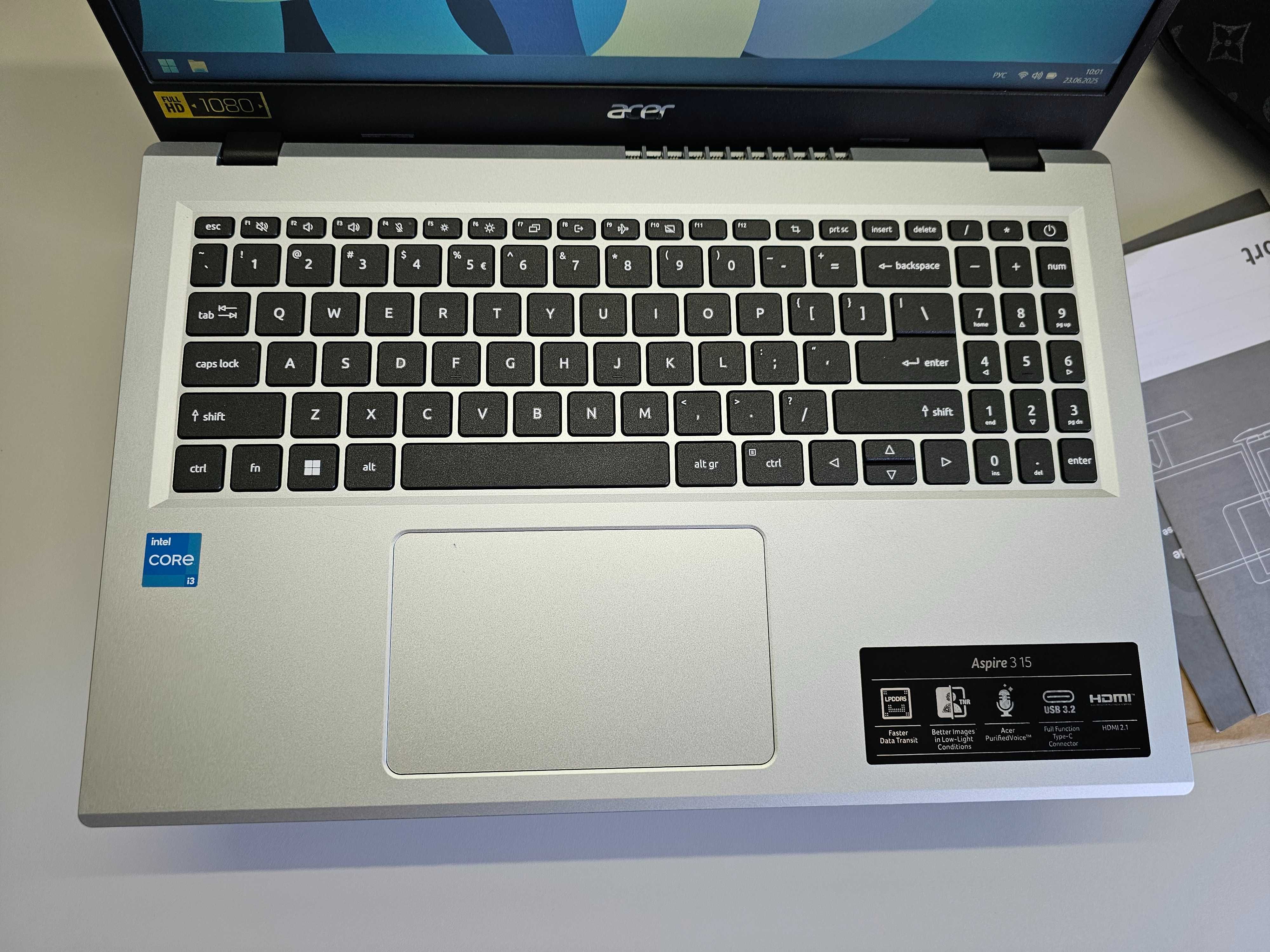 ПРОДАМ Acer A315-510P Ноутбук Core™ i3-N305/4GBDDR5/256SSD/15.6"FullHD