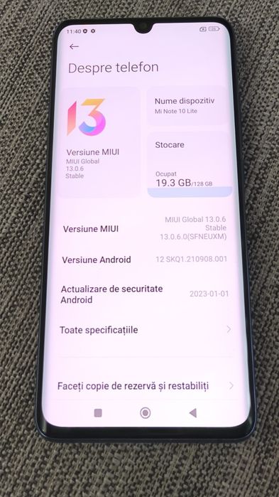 Xiaomi mi note 10 lite