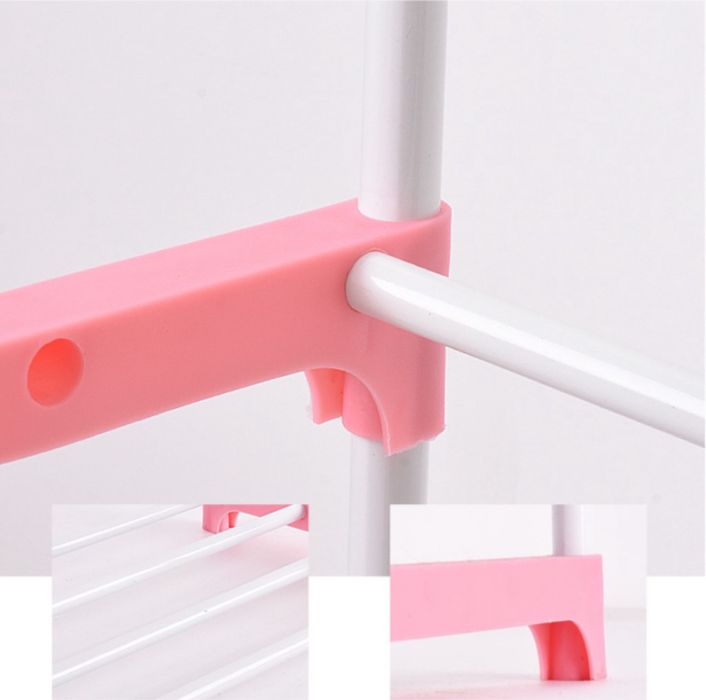 Метална етажерка за над пералня с три рафта син цвят