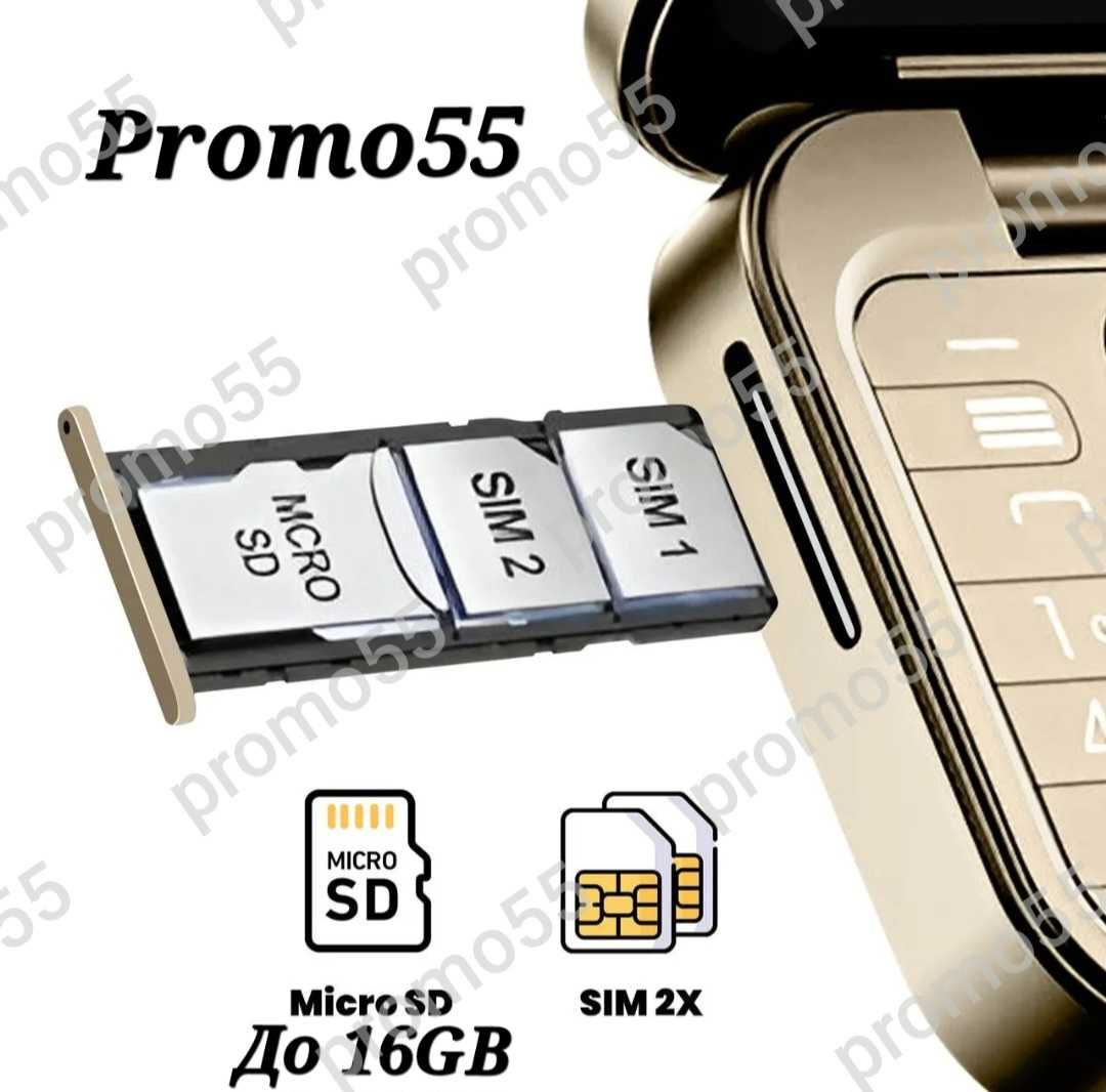 Мини сгъваем мобилен телефон i16 PRO с две сим карти