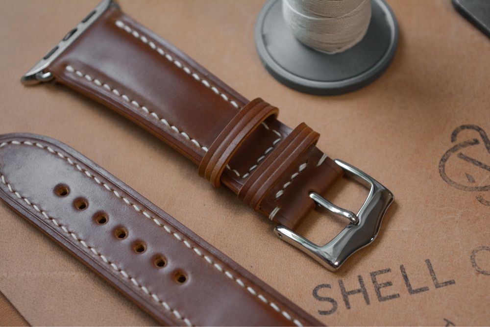 Ремешок для часов из люкс кожи Shell Cordovan