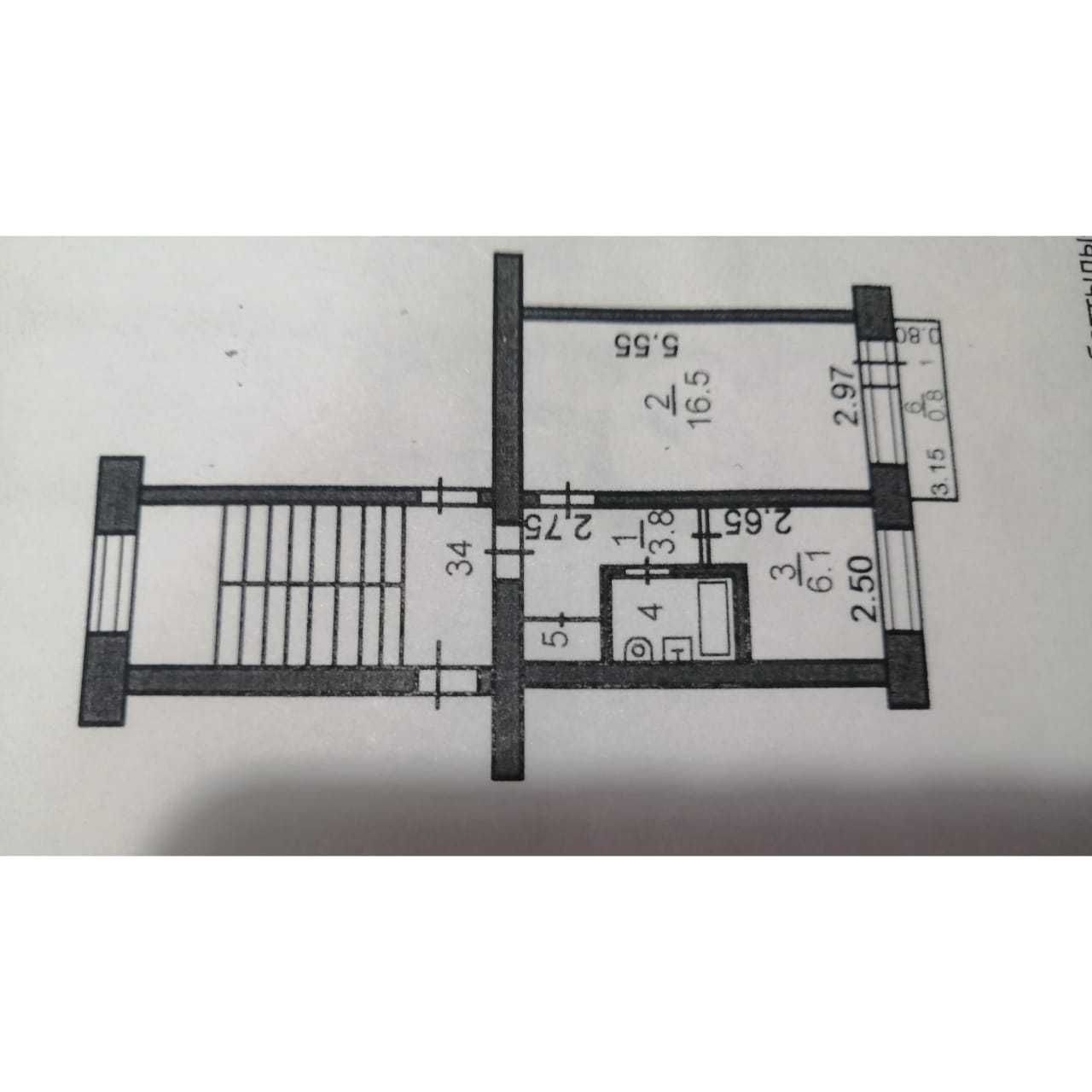 Продажа 1-комнатной квартиры КЖБИ