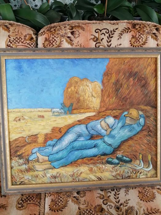 Tablou reproducere Vincent Van Gogh- pictura in cutit, realizat manual