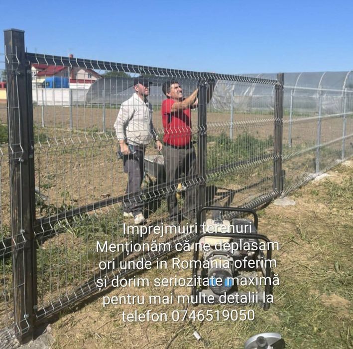 Împrejmuiri terenuri Menționez ca ne deplasam ori unde în România