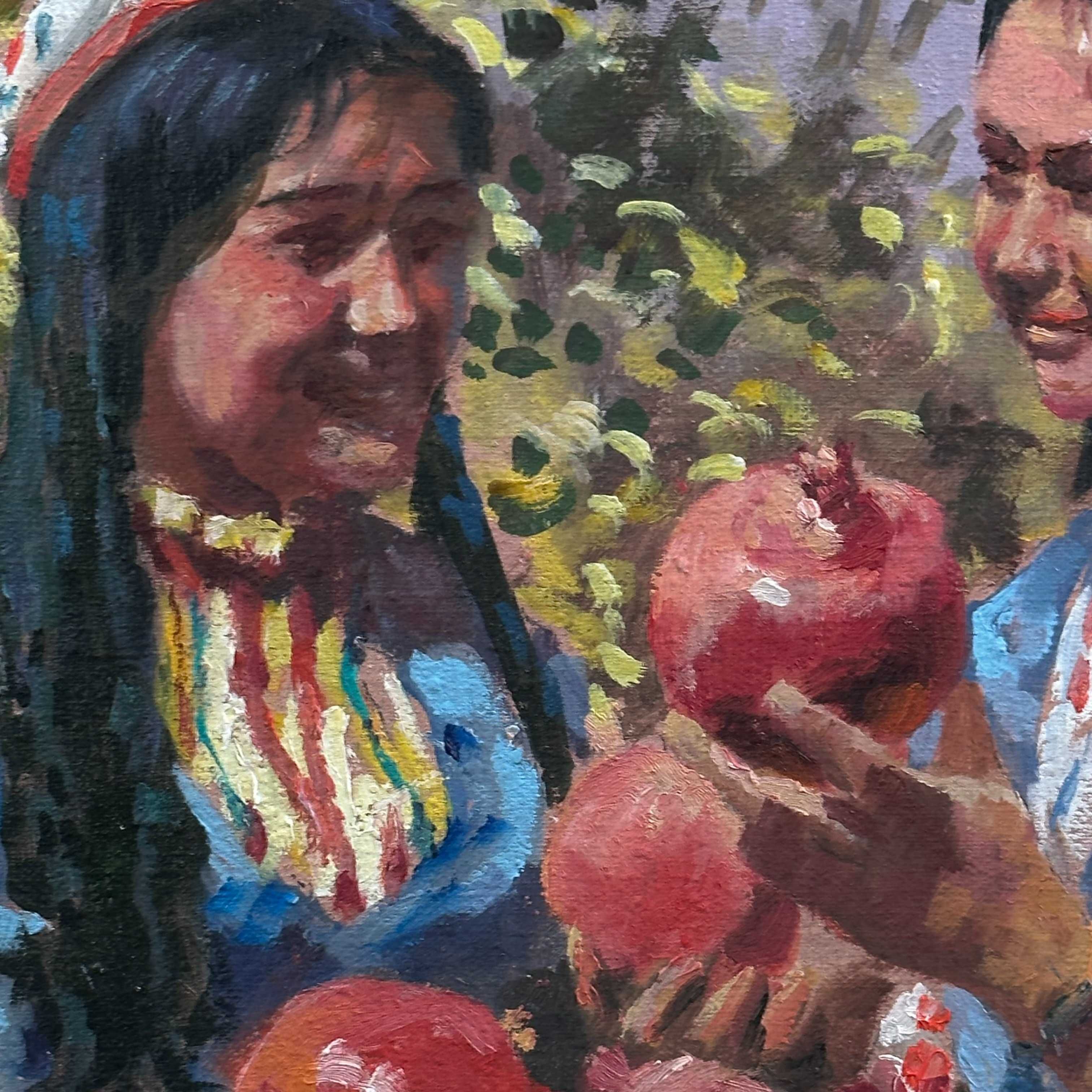 Картина Расулов «Девушки с гранатами»