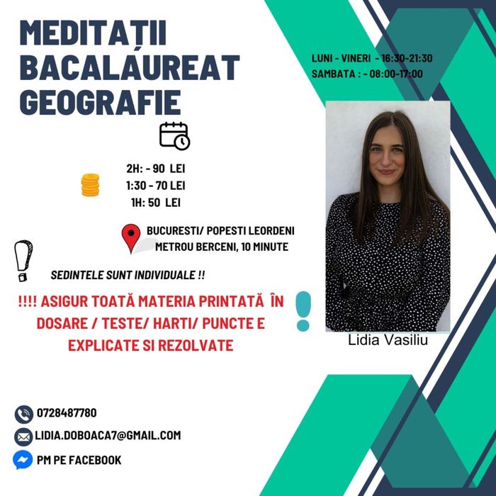 Meditații geografie Bacalaureat