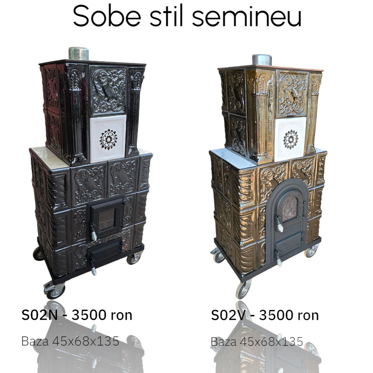 Sobe teracota premium cu roti