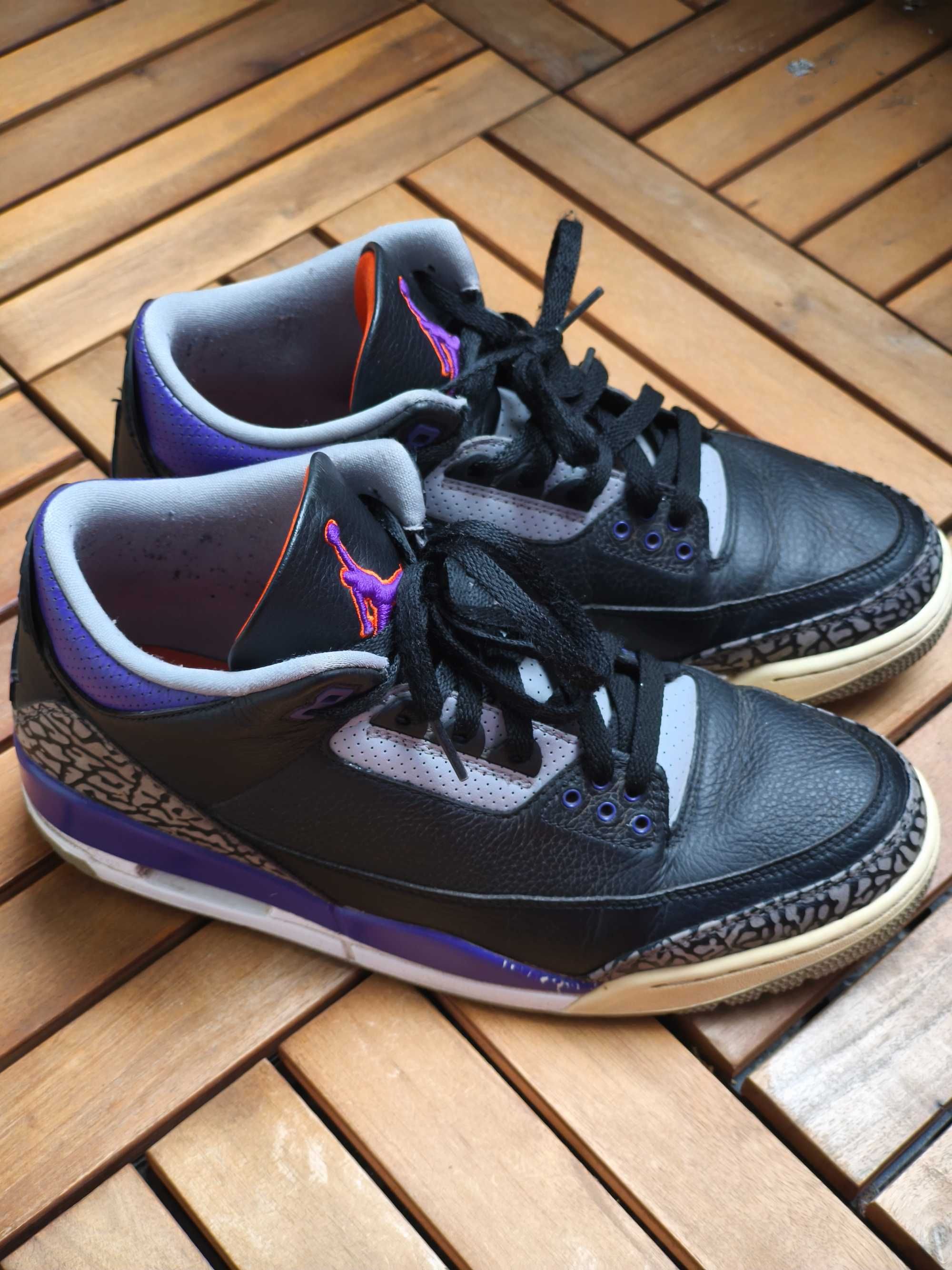 Air Jordan 3 Retro Black Court Purple